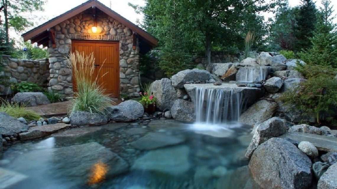 для частного дома водопад
