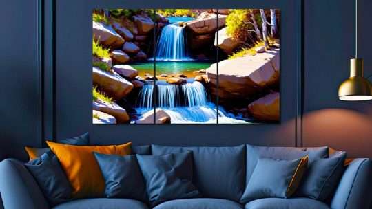 КАРТИНЫ ДЛЯ ДОМА ВОДОПАД: ОДА ПРИРОДНОЙ ГАРМОНИИ В ВАШЕМ ИНТЕРЬЕРЕ